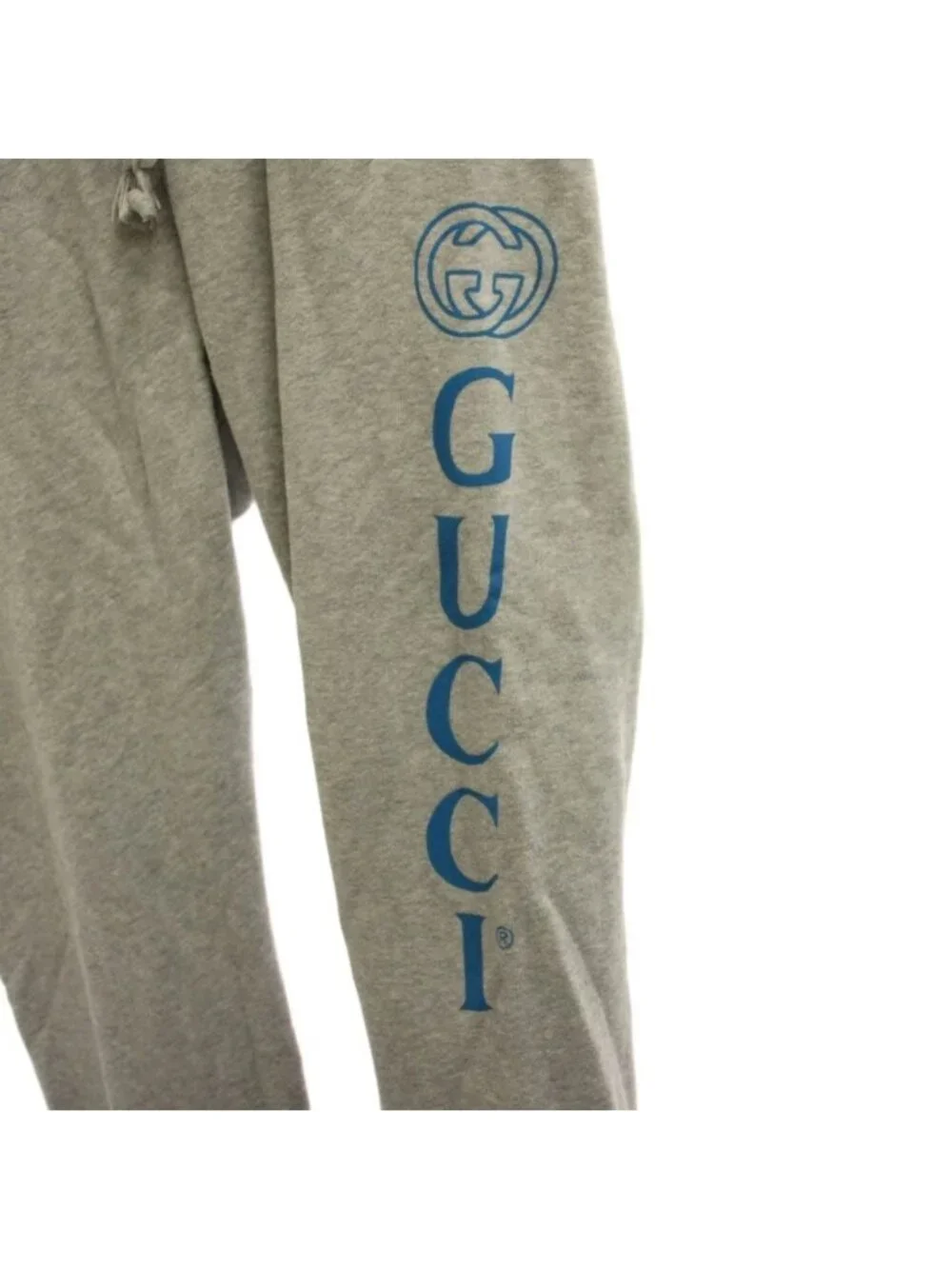 Gucci Sweatpants Gray Logo Print Pants S